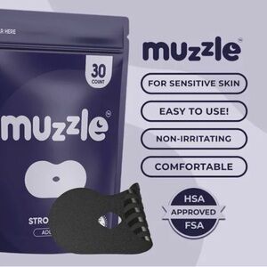 Mouth Tape Muzzle Sleep Adult Size Strong Hold 30 Count New Sealed Package